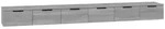 vidaXL Wandschr&auml;nke 2 Stk. Grau Sonoma 102x30x20 cm Holzwerkstoff
