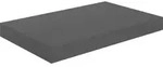 vidaXL Schwebendes Wandregal Hochglanz-Grau 40x23x3,8 cm MDF
