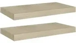 vidaXL Schwebende Wandregale 2 Stk. Eichefarben 50x23x3,8cm MDF