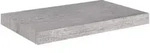 vidaXL Schweberegal Betongrau 50x23x3,8 cm MDF