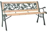 vidaXL Gartenbank 122 cm Holz