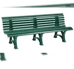 Blome Gartenbank Borkum 4-Sitzer, 3 Standf&uuml;&szlig;en & Lehne, Gr&uuml;n, von PROREGAL