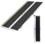 Baumarktplus TRUTZHOLM Rollstuhlrampe 184 cm Traglast 272 kg Alu klappbar Antirutsch