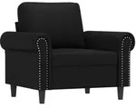 vidaXL Sessel Schwarz 60 cm Kunstleder
