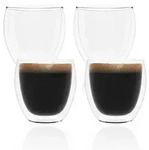Intirilife 4x doppelwandiges transparentes Espressoglas - 80 ml F&uuml;llmenge -