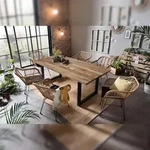 M&ouml;bilia Tisch 240x100 cm | Platte Fichte/Tanne | B 240 x T 100 x H 77 cm | natur