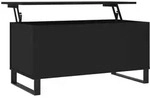 vidaXL Couchtisch Schwarz 90x44,5x45 cm Holzwerkstoff
