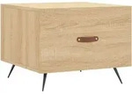 vidaXL Couchtisch Sonoma-Eiche 50x50x40 cm Holzwerkstoff