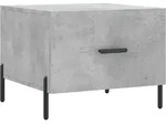 vidaXL Couchtisch Betongrau 50x50x40 cm Holzwerkstoff