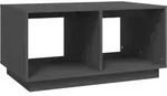 vidaXL Couchtisch Grau 80x50x40 cm Massivholz Kiefer