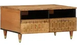 vidaXL Couchtisch 80x54x40 cm Massivholz Mango