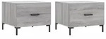 vidaXL Couchtische 2 Stk. Grau Sonoma 50x50x40 cm Holzwerkstoff