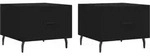 vidaXL Couchtische 2 Stk. Schwarz 50x50x40 cm Holzwerkstoff