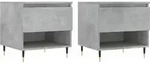 vidaXL Couchtische 2 Stk. Betongrau 50x46x50 cm Holzwerkstoff