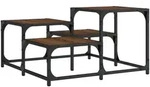 vidaXL Couchtisch Braun Eichen-Optik 68x68x40 cm Holzwerkstoff