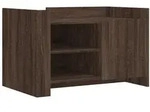 vidaXL Couchtisch Braun Eichen-Optik 80x50x50 cm Holzwerkstoff