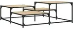vidaXL Couchtisch Sonoma-Eiche 107x107x40 cm Holzwerkstoff