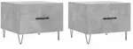 vidaXL Couchtische 2 Stk. Betongrau 50x50x40 cm Holzwerkstoff