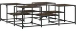 vidaXL Couchtisch Braun Eichen-Optik 121x121x40 cm Holzwerkstoff