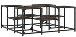 vidaXL Couchtisch Braun Eichen-Optik 91x91x40 cm Holzwerkstoff
