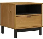 vidaXL Beistelltisch FLAM 50x50x50 cm Massivholz Kiefer
