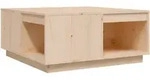 vidaXL Couchtisch 80x81x36,5 cm Massivholz Kiefer