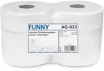 Funny Jumbo Toilettenpapier 6 Rollen, 2-lagig, gepr&auml;gt, Zellstoff, hochwei&szlig;,