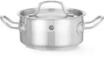 HENDI Kochtopf, niedrig - mit Deckel, Profi Line, 1,5L, ⌀160x(H)75mm