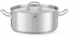 HENDI Topf niedrig - mit Deckel, Kitchen Line, 7,3L, ⌀280x(H)120mm