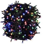 Monzana Deuba Lichterkette 700 LED mehrfarbig bunt Innen Au&szlig;en Weihnachtsbaum