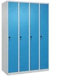 C+P Spind Classic PLUS, 4 Abteile, 1850x1200x500mm, 7035/5012