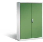 C+P Werkstattschrank mit 3 Schubladen | HxBxT 195x120x50cm | Lichtgrau/Resedagr&uuml;n
