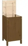 vidaXL W&auml;schetruhe Honigbraun 44x44x76cm Massivholz Kiefer