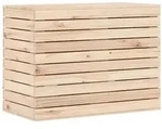 vidaXL W&auml;schetruhe 88,5x44x66 cm Massivholz Kiefer