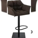 CLP Barhocker Damaso Stoffbezug braun/schwarz