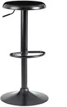 FineBuy Barhocker Schwarz Hocker Metall Bistrohocker 100 kg Rund Tresenhocker