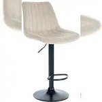 CLP Barhocker Toni Samt creme/schwarz