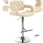 CLP Barhocker Dublin Kunstleder creme/chrom