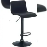 CLP Barhocker Hover Stoff schwarz/Metall matt schwarz