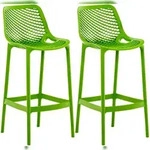CLP 2er Set Outdoor Barhocker Air gr&uuml;n