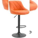 CLP Barhocker Lazio Kunstleder orange/schwarz