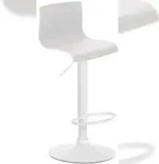 CLP Barhocker Hover Kunststoff wei&szlig;/Metall matt weiss