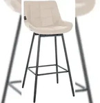 CLP Barhocker Weston Schwenkbar creme/Kunstleder