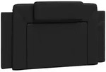 vidaXL Kopfteil-Kissen "Viana" Schwarz 100 cm Kunstleder