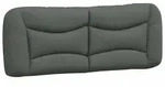 vidaXL Kopfteil-Kissen "Hvar" Dunkelgrau 140 cm Stoff
