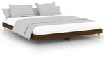 vidaXL Bettgestell ohne Matratze Braun Eiche 120x200 cm Holzwerkstoff