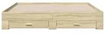 vidaXL Bettgestell mit Schubladen Sonoma-Eiche 180x200cm Holzwerkstoff