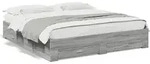 vidaXL Bettgestell mit Schubladen Grau Sonoma 180x200cm Holzwerkstoff