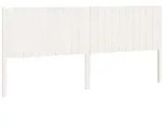 vidaXL Kopfteil Wei&szlig; 205,5x4x100 cm Massivholz Kiefer
