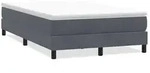 vidaXL Boxspringbett ohne Matratze Dunkelgrau 120x220 cm Samt